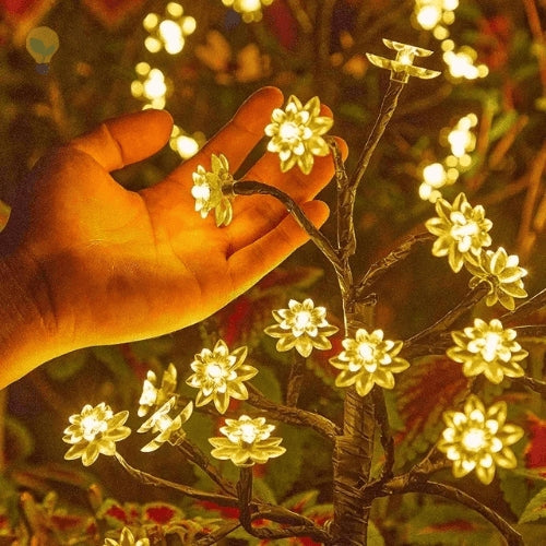 Abajur Flor de Cerejeira - [Bateria de 12hrs]