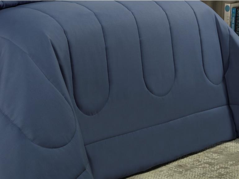 Edredom Queen 150 fios - Colore Indigo - Dui Design